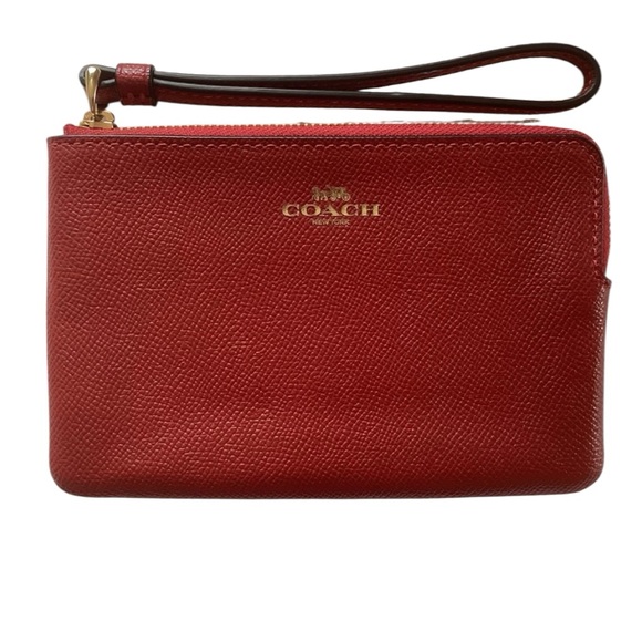 Coach Handbags - Coach Red Wristlet Clutch NWOT